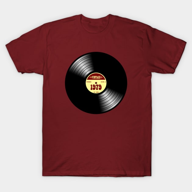 Vintage Vinyl 1979 T-Shirt by GloopTrekker